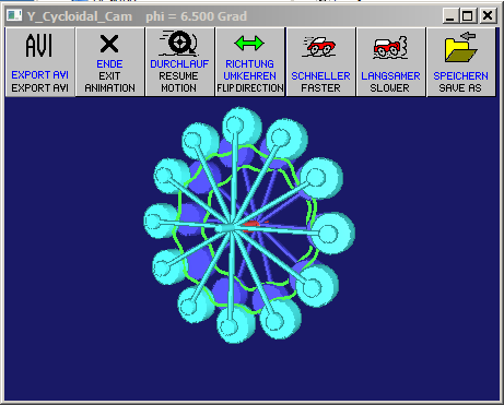 Programm winfilm zur Darstellung von Animationen aus OPTIMUS MOTUS